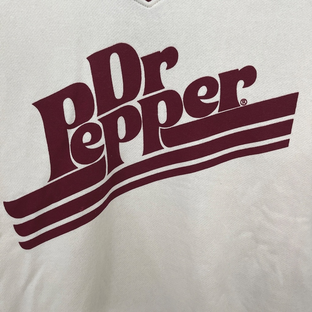 Dr. Pepper V-Neck Sweatshirt Women's Large - Picture 3 of 8